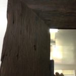 Rough edge wood mirro